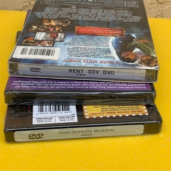 3 DVD Lot RENT, Pitch Perfect, HIGH SCHOOL MUSICAL - NEW SEALED DVD / widescreen - Picture 6 of 6